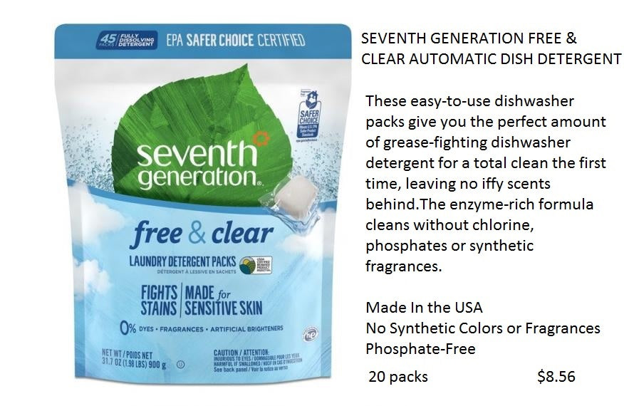 Seventh Generation Free & Clear Automatic Dish Detergent