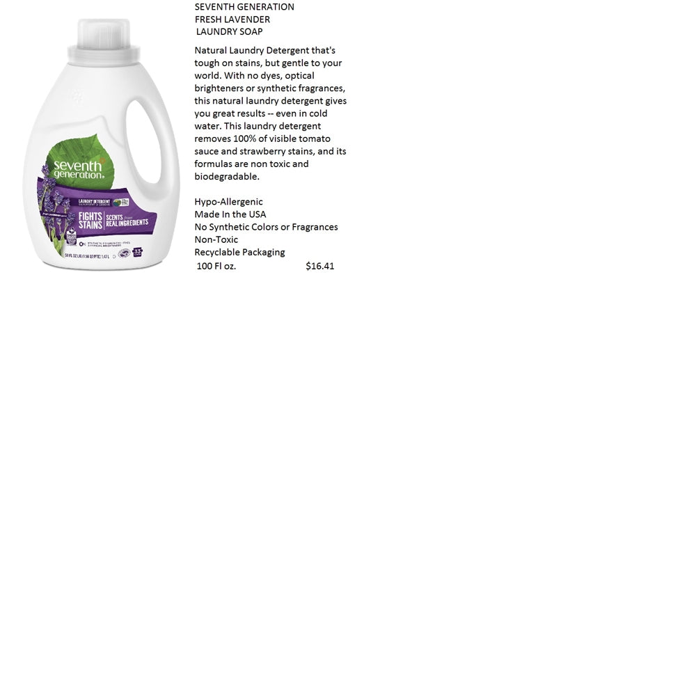 Seventh Generation Fresh Lavender Laundry Soap
